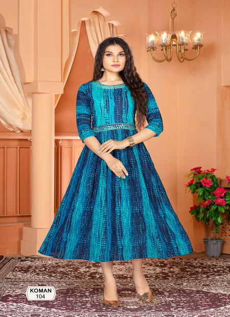 Kanha Koman 104 Designer Kurtis Catalog
 Catalog